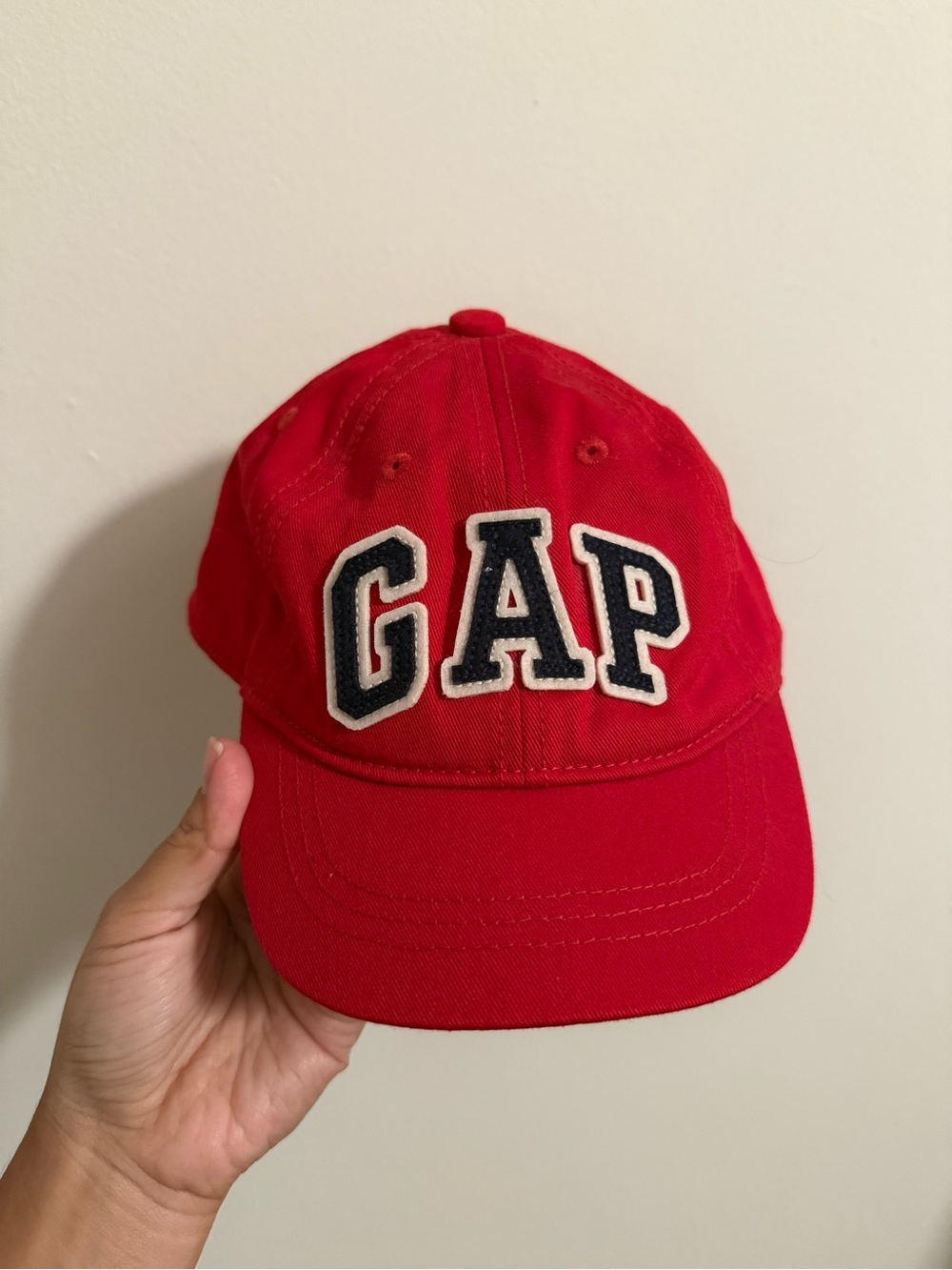 GAP Baby Red Baseball Cap with Logo